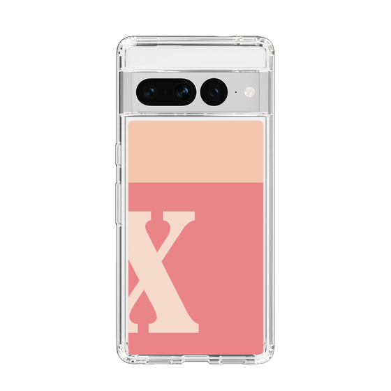 Slim Protection Case［ Original - initial two tone - X pink ］