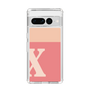 Slim Protection Case［ Original - initial two tone - X pink ］