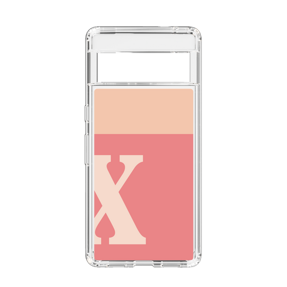 Slim Protection Case［ Original - initial two tone - X pink ］