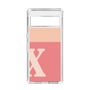 Slim Protection Case［ Original - initial two tone - X pink ］