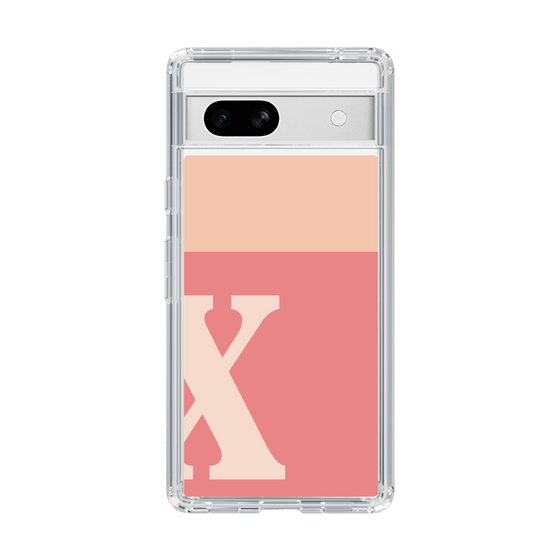 Slim Protection Case［ Original - initial two tone - X pink ］