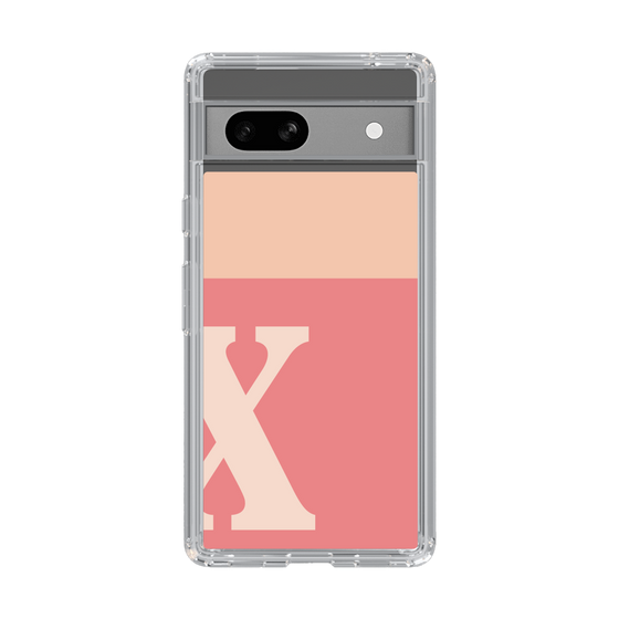 Slim Protection Case［ Original - initial two tone - X pink ］