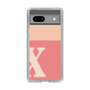 Slim Protection Case［ Original - initial two tone - X pink ］