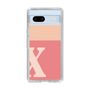 Slim Protection Case［ Original - initial two tone - X pink ］