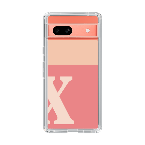 Slim Protection Case［ Original - initial two tone - X pink ］