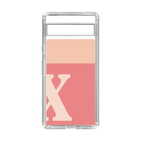 Slim Protection Case［ Original - initial two tone - X pink ］