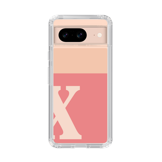 Slim Protection Case［ Original - initial two tone - X pink ］