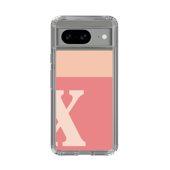 Slim Protection Case［ Original - initial two tone - X pink ］