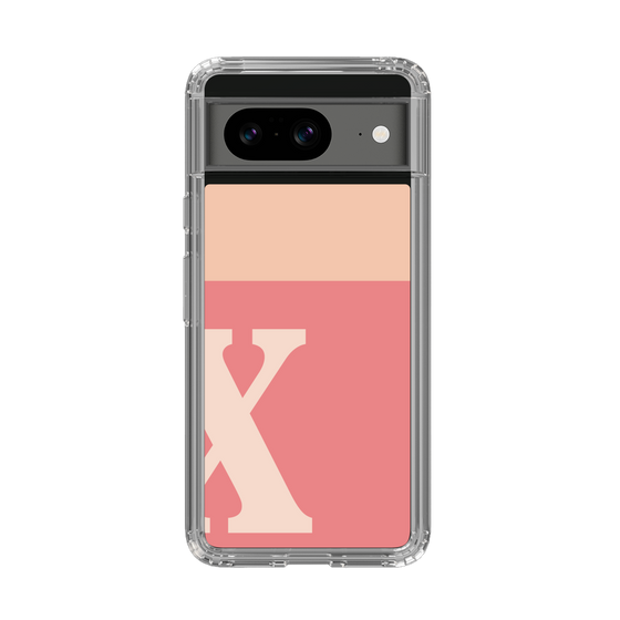 Slim Protection Case［ Original - initial two tone - X pink ］