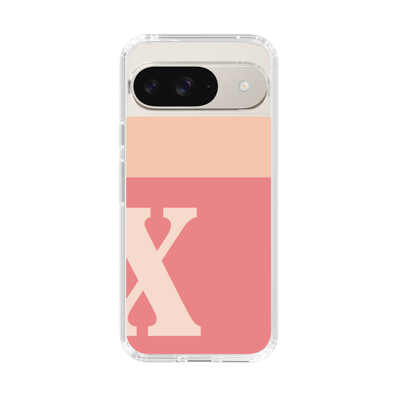 Slim Protection Case［ Original - initial two tone - X pink ］