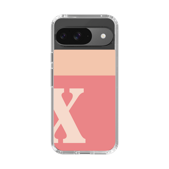 Slim Protection Case［ Original - initial two tone - X pink ］