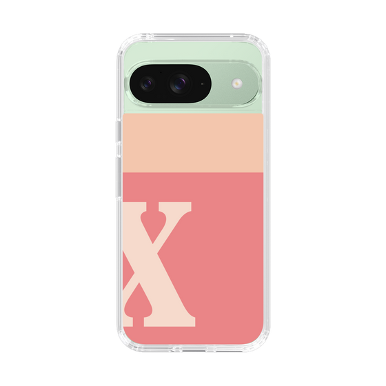Slim Protection Case［ Original - initial two tone - X pink ］