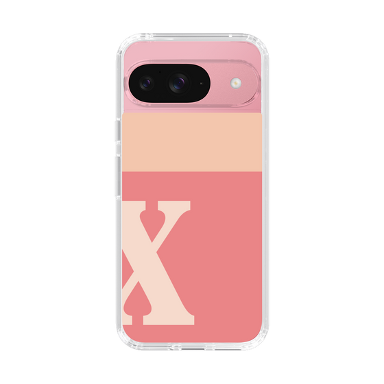Slim Protection Case［ Original - initial two tone - X pink ］