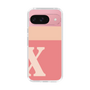 Slim Protection Case［ Original - initial two tone - X pink ］