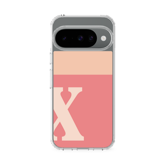 Slim Protection Case［ Original - initial two tone - X pink ］