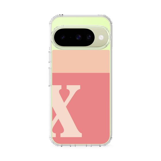 Slim Protection Case［ Original - initial two tone - X pink ］