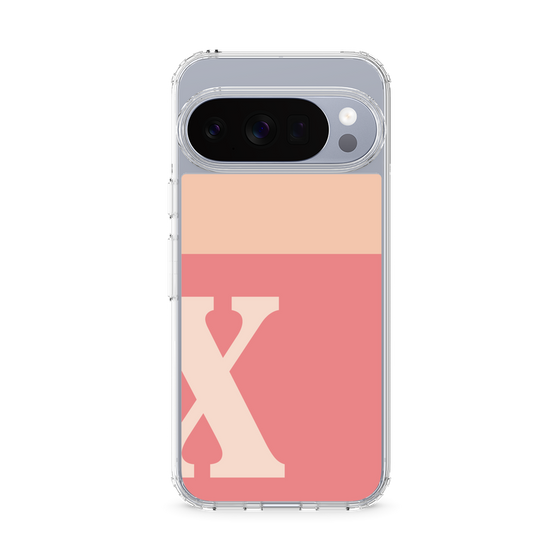 Slim Protection Case［ Original - initial two tone - X pink ］