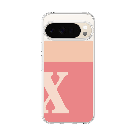 Slim Protection Case［ Original - initial two tone - X pink ］