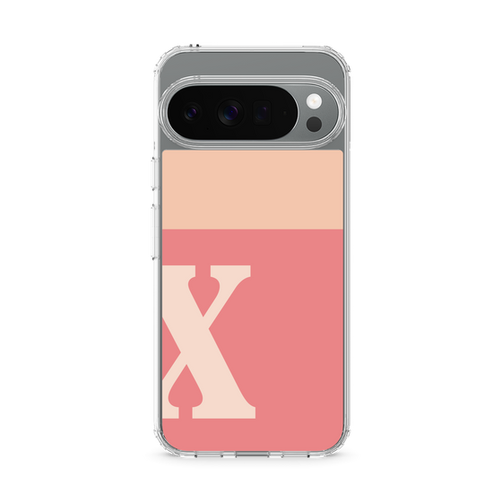 Slim Protection Case［ Original - initial two tone - X pink ］