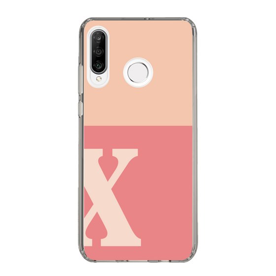 Slim Protection Case［ Original - initial two tone - X pink ］