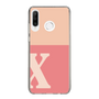 Slim Protection Case［ Original - initial two tone - X pink ］