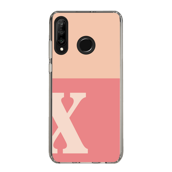 Slim Protection Case［ Original - initial two tone - X pink ］