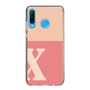 Slim Protection Case［ Original - initial two tone - X pink ］