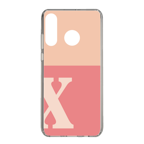 Slim Protection Case［ Original - initial two tone - X pink ］