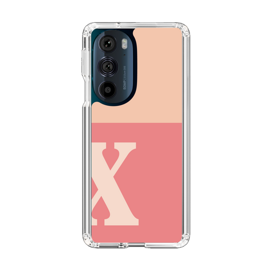Slim Protection Case［ Original - initial two tone - X pink ］