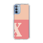 Slim Protection Case［ Original - initial two tone - X pink ］
