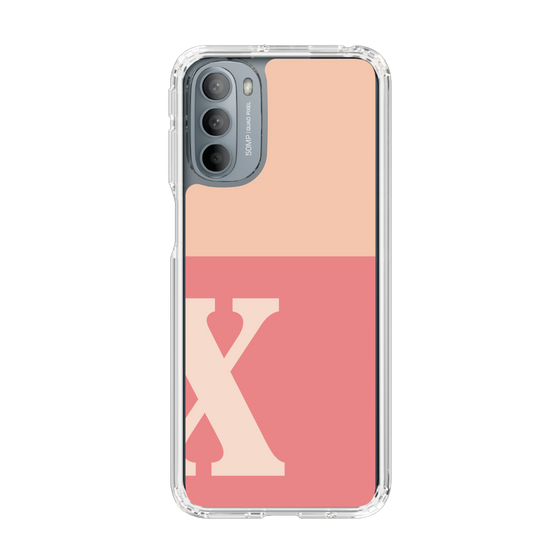 Slim Protection Case［ Original - initial two tone - X pink ］