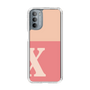 Slim Protection Case［ Original - initial two tone - X pink ］