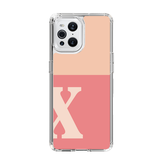 Slim Protection Case［ Original - initial two tone - X pink ］