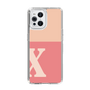 Slim Protection Case［ Original - initial two tone - X pink ］