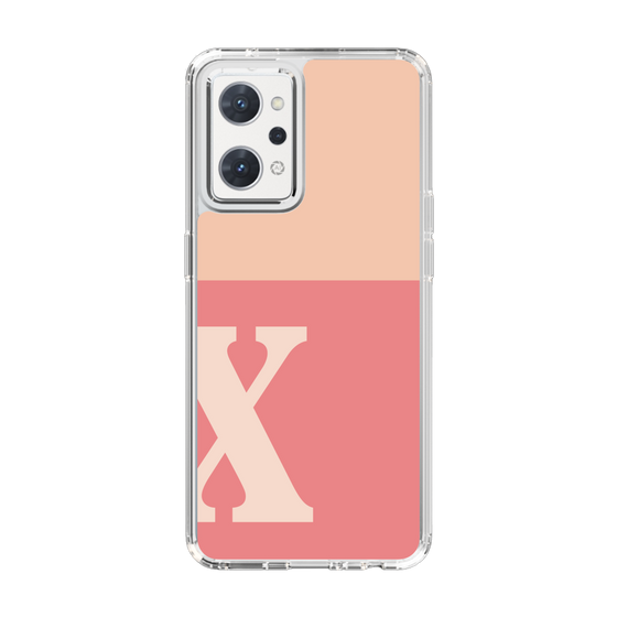 Slim Protection Case［ Original - initial two tone - X pink ］