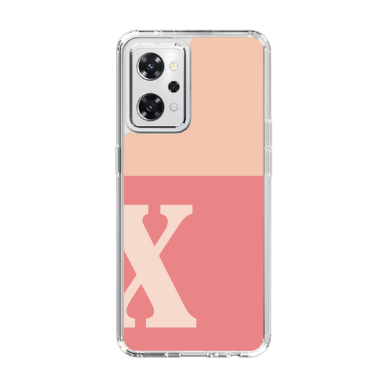 Slim Protection Case［ オリジナル - initial two tone - X pink ］