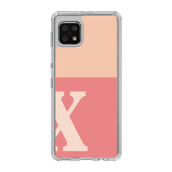 Slim Protection Case［ Original - initial two tone - X pink ］