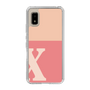 Slim Protection Case［ Original - initial two tone - X pink ］