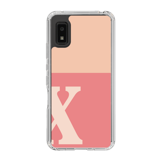 Slim Protection Case［ Original - initial two tone - X pink ］