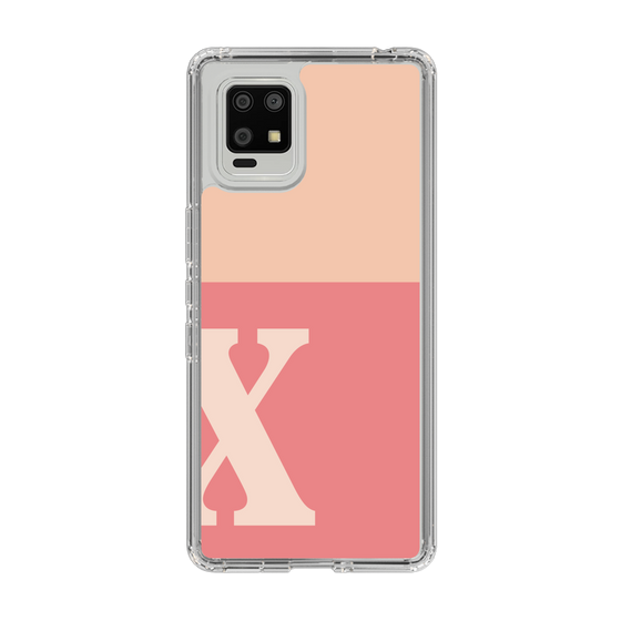 Slim Protection Case［ Original - initial two tone - X pink ］