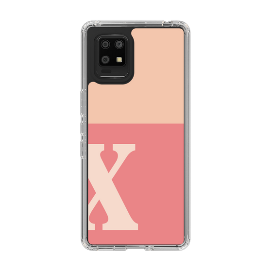 Slim Protection Case［ Original - initial two tone - X pink ］