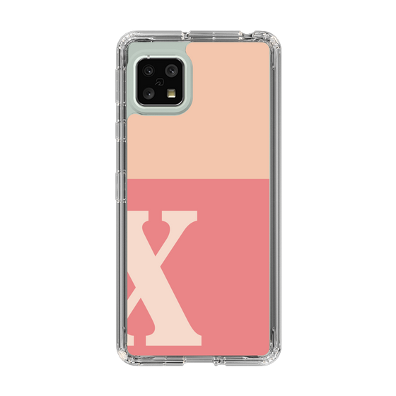Slim Protection Case［ Original - initial two tone - X pink ］