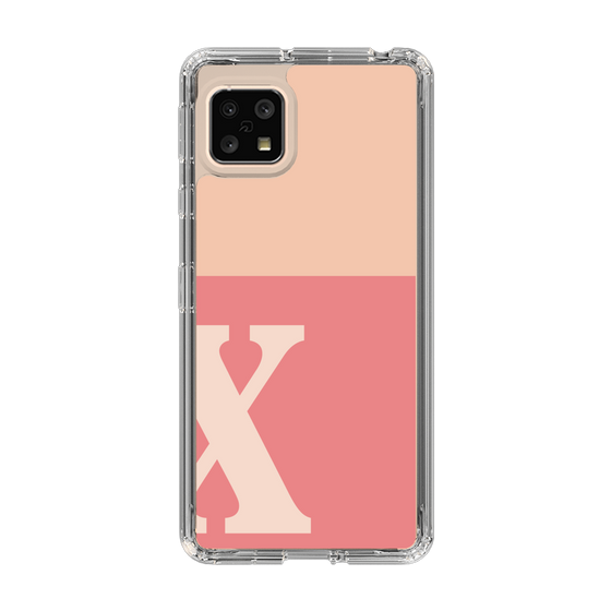 Slim Protection Case［ Original - initial two tone - X pink ］