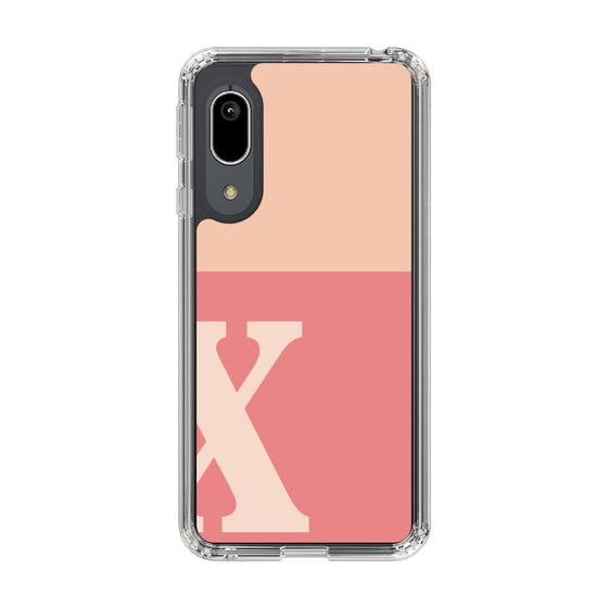 Slim Protection Case［ Original - initial two tone - X pink ］