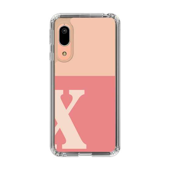 Slim Protection Case［ Original - initial two tone - X pink ］