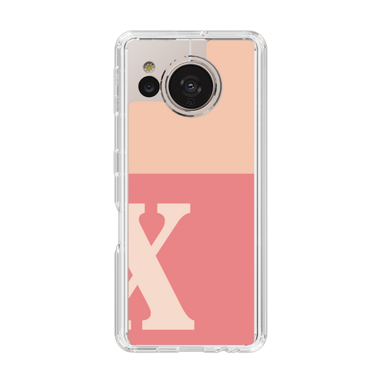 Slim Protection Case［ Original - initial two tone - X pink ］