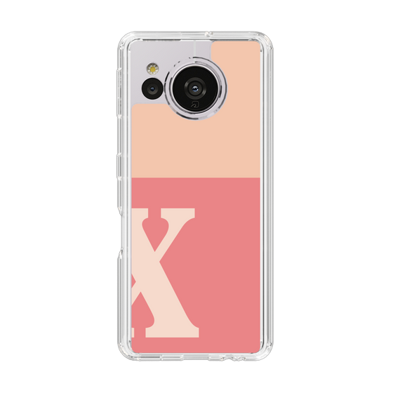 Slim Protection Case［ Original - initial two tone - X pink ］