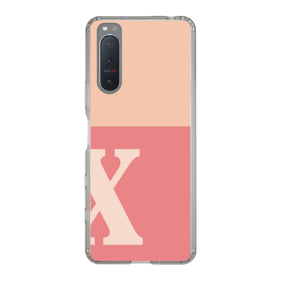 Slim Protection Case［ Original - initial two tone - X pink ］