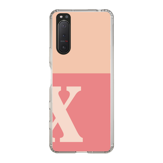 Slim Protection Case［ Original - initial two tone - X pink ］