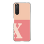 Slim Protection Case［ Original - initial two tone - X pink ］